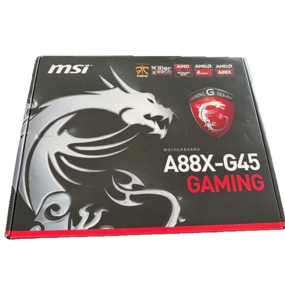 MSi Motherboard A88X-G45 Gaming AMD Socket FM2+ FM2 4DDR3 8SATA3 8USB3 HD Audio - Picture 1 of 7